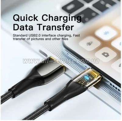 ���� ������ USB 2.0 AM to USB-C 1.0m 7A black Essager (EXCT-XJ01-P)