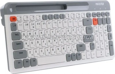  Maxxter KBW-02G-UA Wireless Grey (KBW-02G-UA)