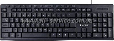 Gembird KB-UM-107-UA USB Black (KB-UM-107-UA)