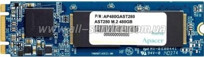 SSD накопитель APACER AST280 480GB M.2 SATA TLC (AP480GAST280-1) SSD накопитель APACER AST280 480GB M.2 SATA TLC (AP480GAST280-1)