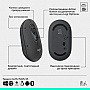  Logitech POP Mouse With Emoji Bluetooth Graphite (910-007412)