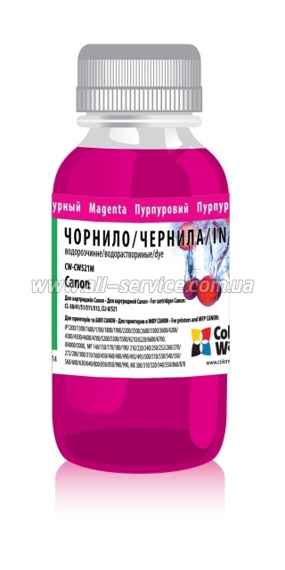 Чернила CW Canon CL-38/CLI-521 100мл Magen. CW521M Чернила CW Canon CL-38/CLI-521 100мл Magen. CW521M
