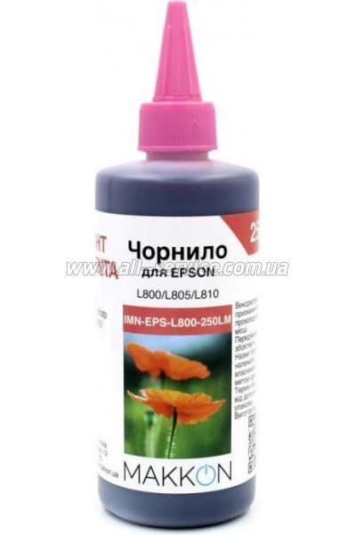  Makkon Epson L800/ L805/ L810/ 250  light magenta (IMN-EPS-L800-250LM)