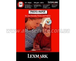 Бумага LEXMARK фото глянцевая, 190g, A4*50 (21G0708), Everyday