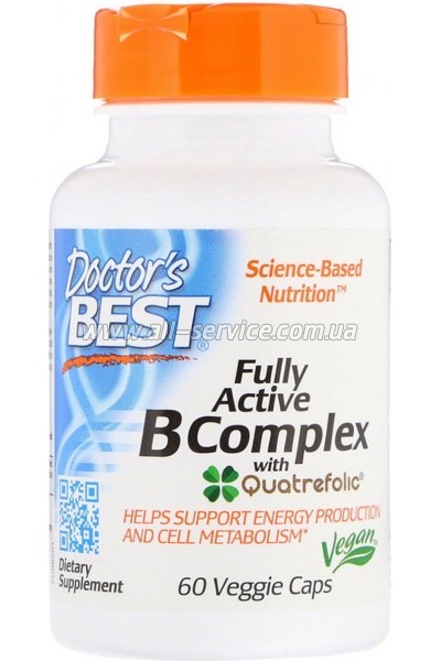  Doctor's Best B-, Fully Active B Complex,  60   (DRB-00501)