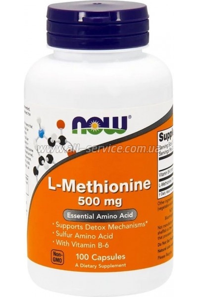  Now Foods L-, L-Methionine, 500 , 100  (NF0117)
