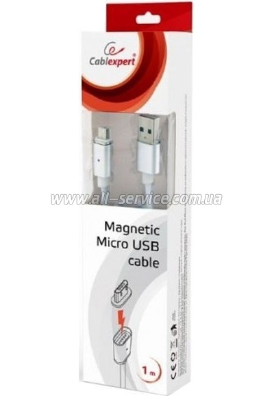 ���� ������ USB 2.0 AM to Micro 5P 1.0m magnet Cablexpert (CC-USB2-AMmUMM-1M)