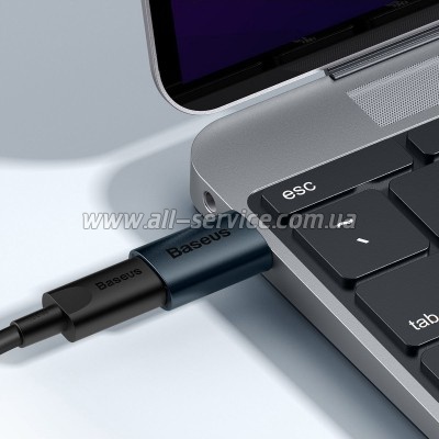 ������� USB 3.1 M to USB-C F black Baseus (ZJJQ000101)
