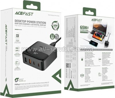 �������� ���������� Acefast 4xUSB 65W (6974316283324)
