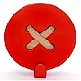   Glozis Button Red (H-024)