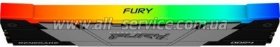     DDR4 8GB 3600 MHz Fury Renegade RGB Kingston Fury (ex.HyperX) (KF436C16RB2A/8)