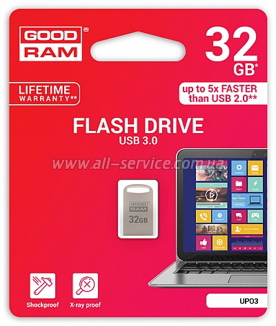  32GB GOODRAM POINT Silver (PD32GH3GRPOSR10)