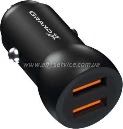 �������� ������� Grand-X car 12-24V Black (CH-26/CH-26B)