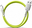 ���� ������ USB 2.0 AM to Micro 5P 1.0m Soft white/lime Pixus (4897058531176)