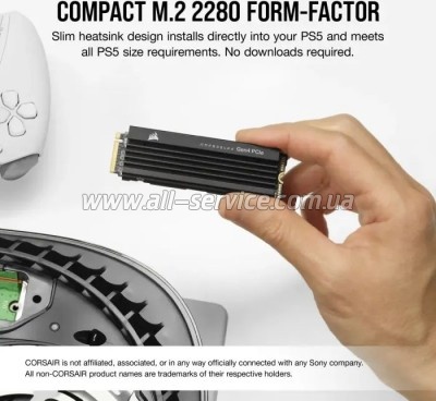  SSD M.2 2280 4TB MP600PRO LPX Corsair (CSSD-F4000GBMP600PLP)
