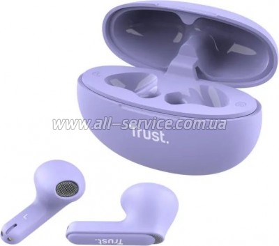 �������� Trust Yavi Earphones Wireless Purple (25299)
