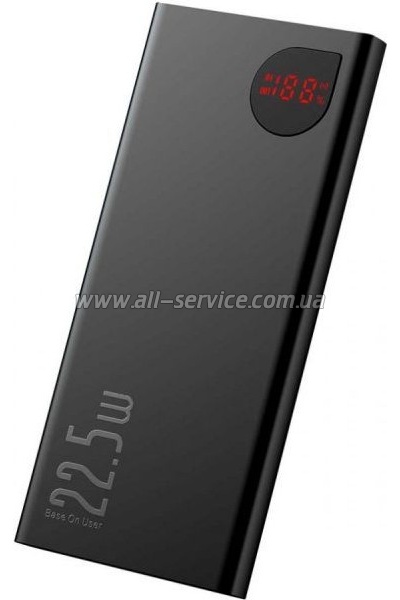   Baseus Adaman 10000mAh, PD QC/3.0/22,5W, black (PPAD070001)