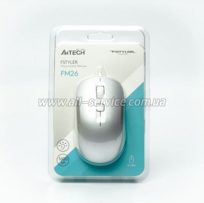 A4Tech FM26 USB Icy White (4711421991469)