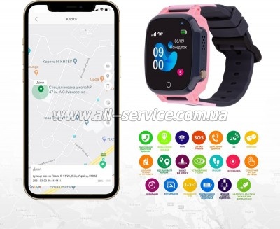 - Amigo GO008 MILKY GPS WIFI Pink (873293)
