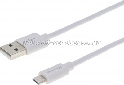 ���� ������ USB 2.0 AM to Micro 5P 2.5m white Grand-X (PM025W)