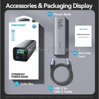   Vention 27000mAh Gray (FHVH0)