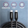 ���� ������ USB-C to USB-C 2.0m USB 3.2 Gen 2 PD 100W 5A 4K black AXAGON (BUCM32-CM20AB)