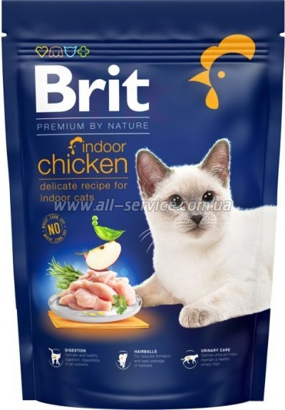 Сухой корм для кошек Brit Premium by Nature Cat Indoor 800г (8595602553068) Сухой корм для кошек Brit Premium by Nature Cat Indoor 800г (8595602553068)