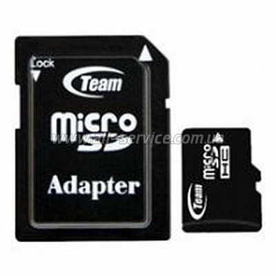   Team MicroSDHC 4GB Class 10 Team + SD-adapter (TUSDH4GCL1003)