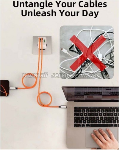 ���� ������ USB-C to USB-C 2.0m PD 240W magnetic Cabletime (CA915729)