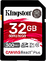   Kingston 32GB class 10 UHS-II U3 Canvas React Plus (SDR2/32GB)