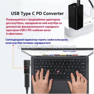 ������� PD 100W USB-C F to DC Male Jack Lenovo Thinkpad ST-Lab (PD100W-Lenovo)