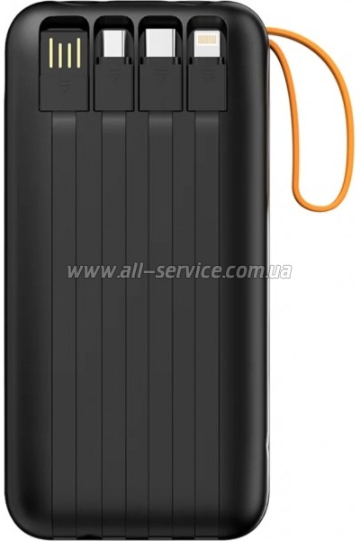 ������� ������������� ColorWay 20000mAh PowerHub PD 22.5W Black (CW-PB200LP07BK)