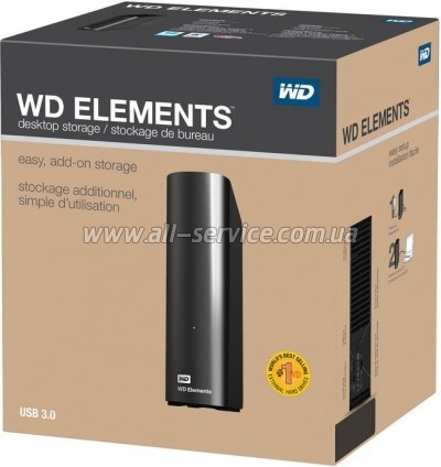 ��������� 3.5" 14TB Elements Desktop WD (WDBWLG0140HBK-EESN)