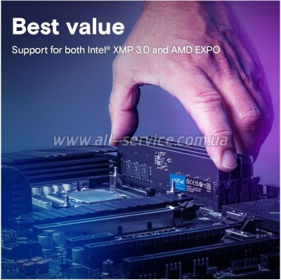 ������ ������ ��� ���������� DDR5 8GB 5600 MHz Micron (CT8G56C46U5T)