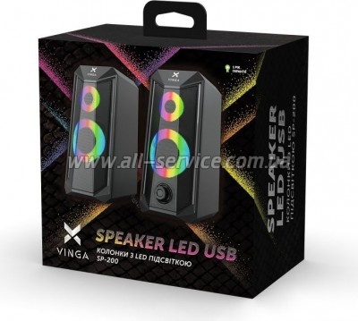   Vinga SP-200 LED USB Black
