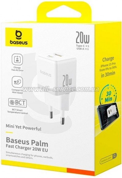 �������� ������� Baseus Palm 20W moon white (P10111608213-00)