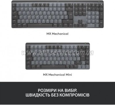  Logitech MX Mechanical Wireless Illuminated Performance Graphite (920-010757)
