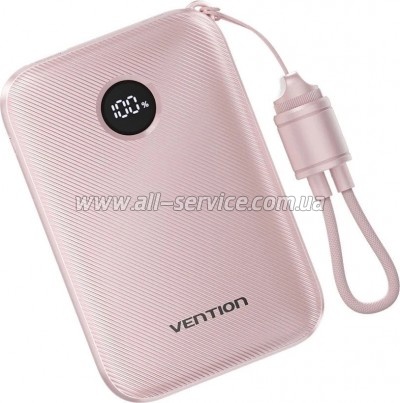 ������� ������������� Vention 10000mAh 22.5W PD Pink (FKAP0-C)