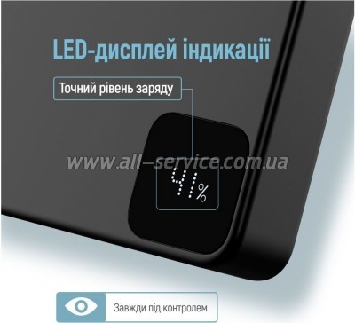 ������� ������������� ColorWay 10000mAh PD 22.5W Black (CW-PB100LPA1BK-WPDD)