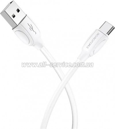 ���� ������ USB 2.0 AM to USB-C 1.0m 3A white BOROFONE (6931474701800)