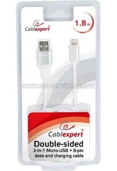 ���� ������ USB 2.0 AM to Micro 5P 1.8m Cablexpert (CCB-USB2AM-mU8P-6)