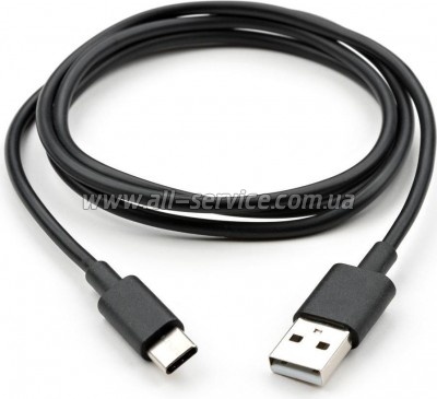 ���� ������ Vinga USB 2.0 AM to USB-C 1.0m PVC black (VCPDCTC1BK)