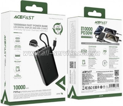   Acefast M7 10000mAh Black (6974316283379)