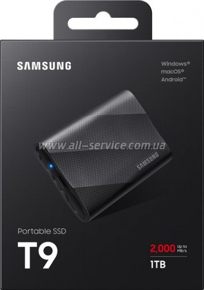  SSD USB 3.2 1TB T9 Samsung (MU-PG1T0B/EU)