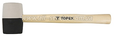 Киянка резиновая TOPEX O 58 мм, 450 г (02A354) Киянка резиновая TOPEX O 58 мм, 450 г (02A354)