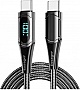 ���� ������ USB-C to USB-C 2.0m 100W Digital Display black Essager (ES-XCTT1-YDA01)