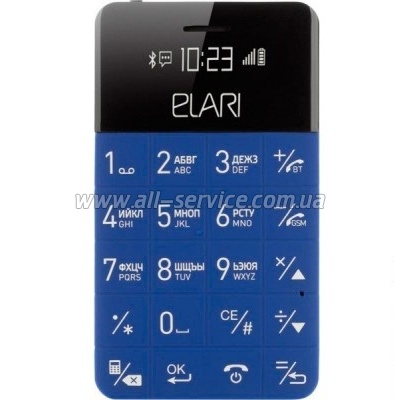 Телефон ELARI CardPhone Blue (LR-CP-BL) Телефон ELARI CardPhone Blue (LR-CP-BL)
