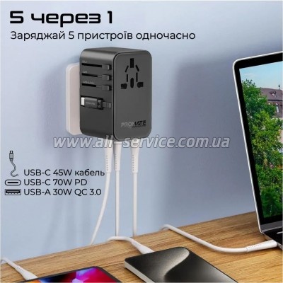 �������� ������� Promate tripmate-gan70r