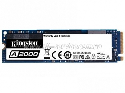 SSD  M.2 Kingston 250GB A2000 NVMe PCIe 3.0 4x 2280 (SA2000M8/250G)