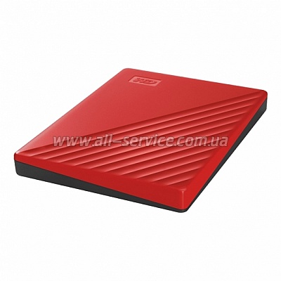 ��������� WD 2.5" USB 3.2 Gen 1 4TB My Passport Red (WDBPKJ0040BRD-WESN)